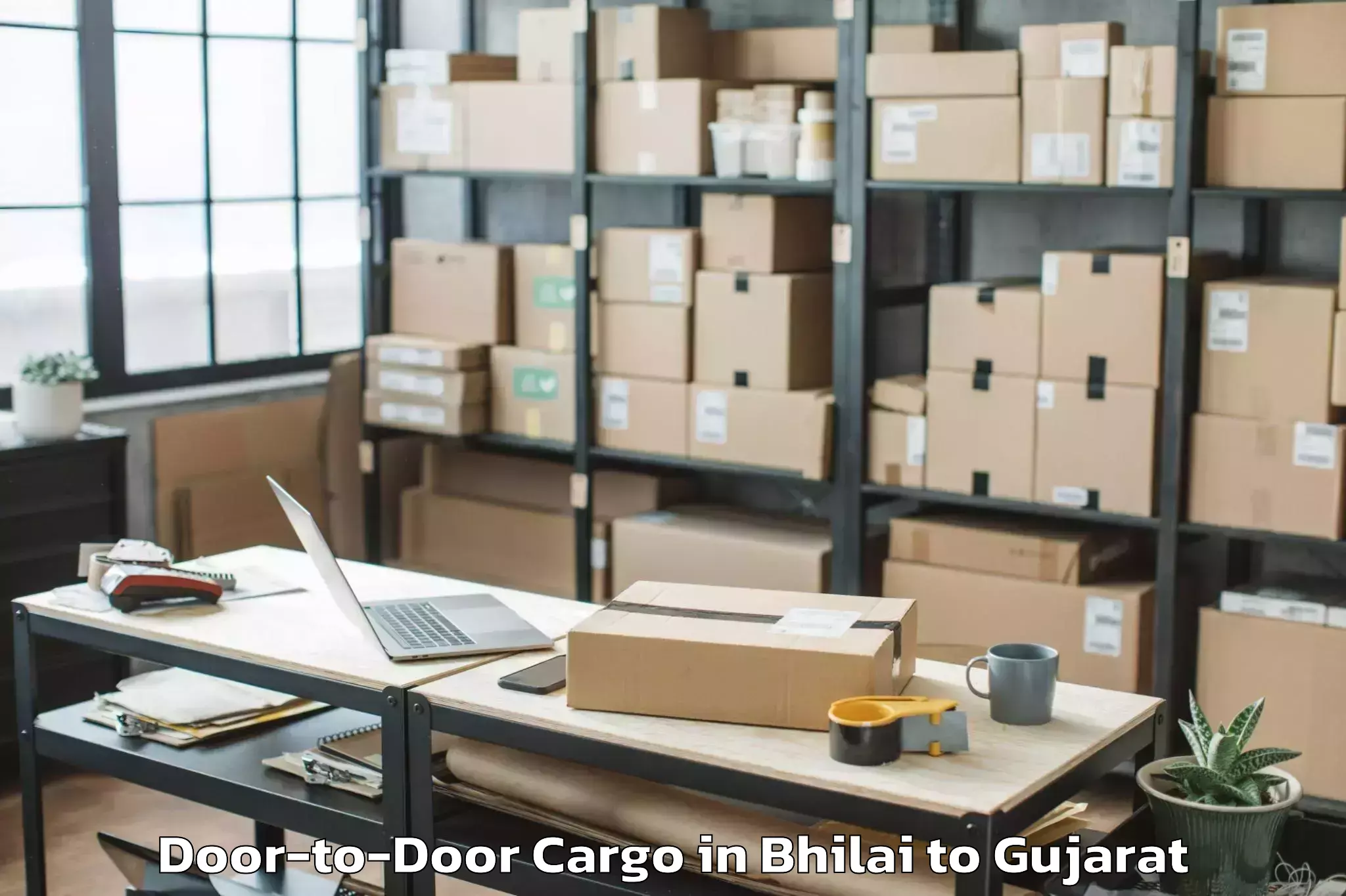 Hassle-Free Bhilai to Bhavnagar Airport Bhu Door To Door Cargo